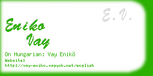 eniko vay business card
